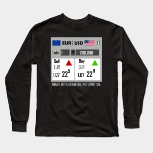 EUR USD Trading Long Sleeve T-Shirt